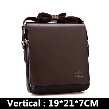 Sac Bandoulière Homme Vintage PU Cuir - Style Messager Rétro