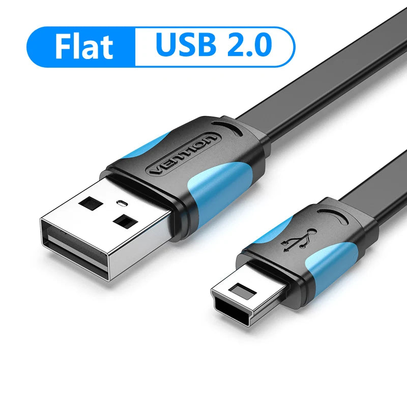 Câble Mini USB Vention - Charge Rapide et Données pour Appareils Photo/Digitaux