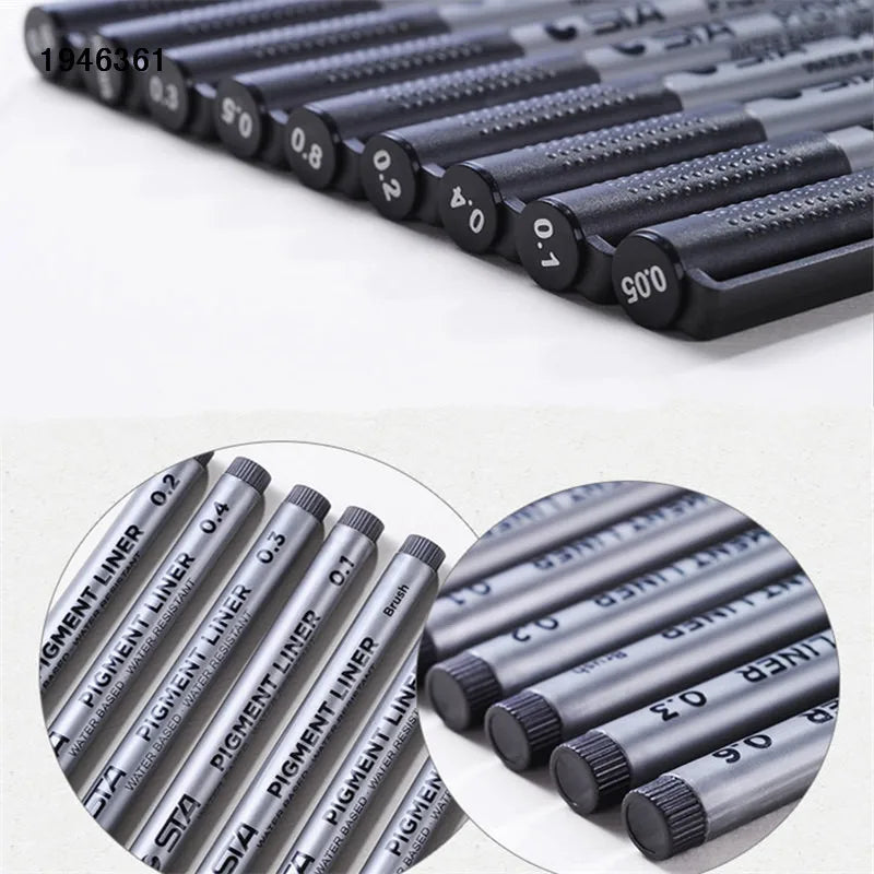 Feutres Pinceau STA Art Markers - Set Waterproof pour Dessin et Calligraphie