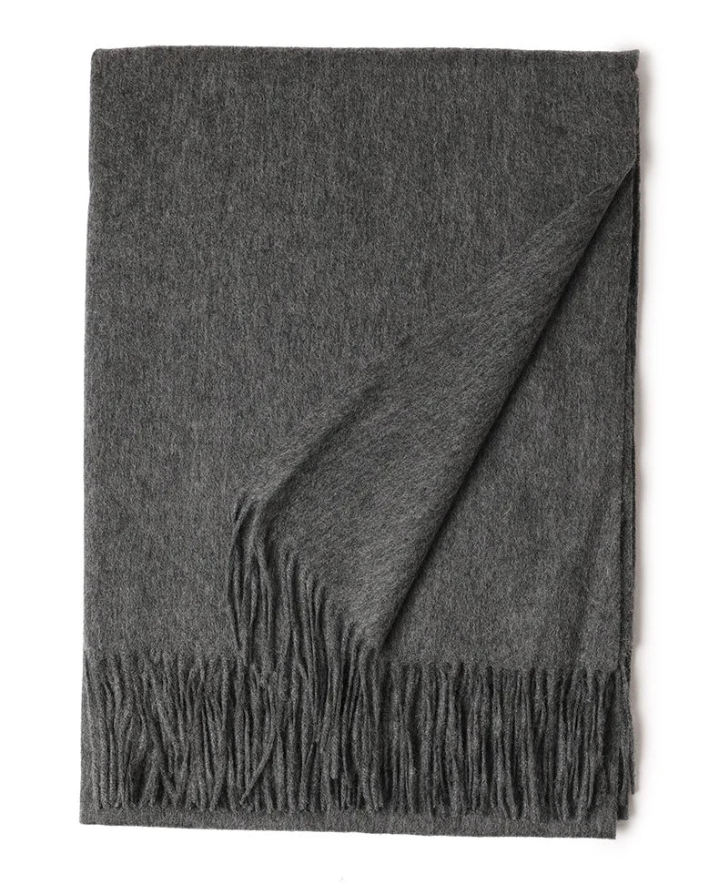 Écharpe Laine Luxe Broderie Personnalisée 70x200 cm