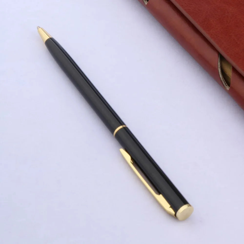 Stylo Bille Métal Noir Mat Luxe 006 - Finition Dorée Classique