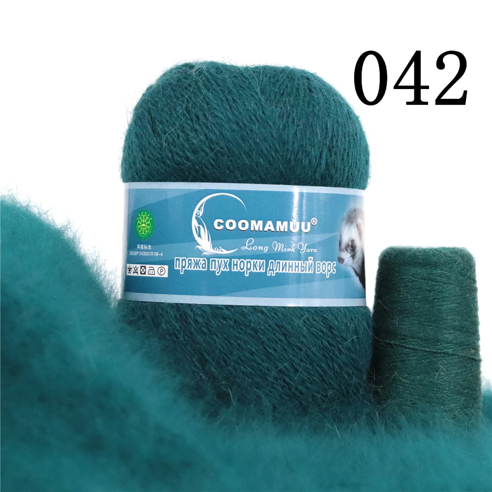 Laine à Tricoter Mink Cashmere 50g-20g - Fil Doux Anti-Bouloche