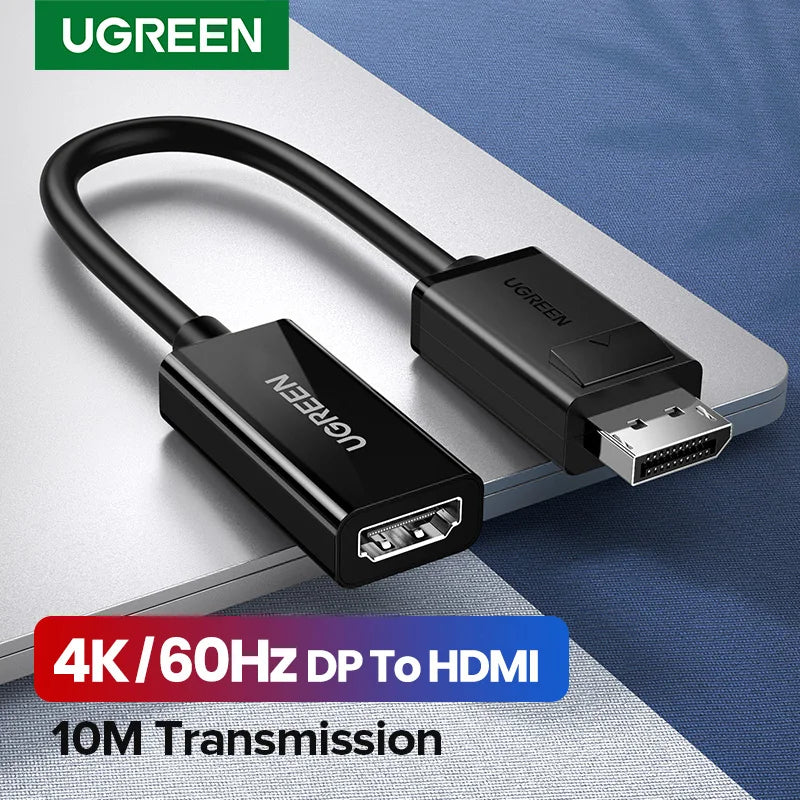 Adaptateur DisplayPort vers HDMI UGREEN 4K - Pour PC, Mac, Console