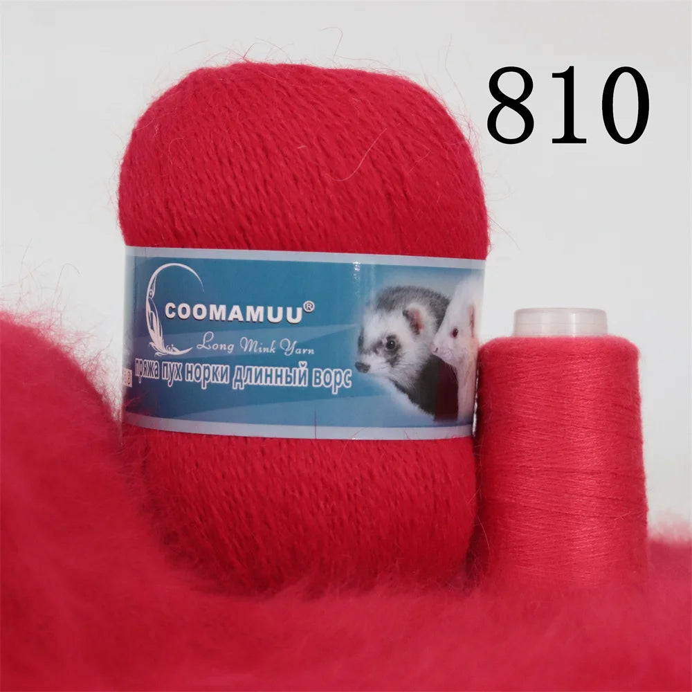 Laine à Tricoter Mink Cashmere 50g-20g - Fil Doux Anti-Bouloche