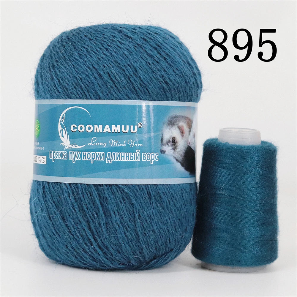 Laine à Tricoter Mink Cashmere 50g-20g - Fil Doux Anti-Bouloche