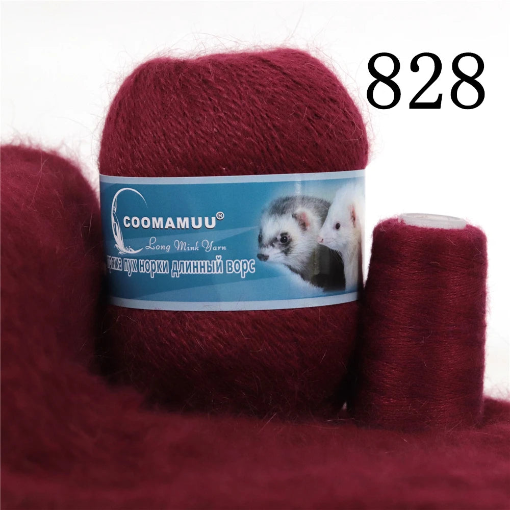 Laine à Tricoter Mink Cashmere 50g-20g - Fil Doux Anti-Bouloche