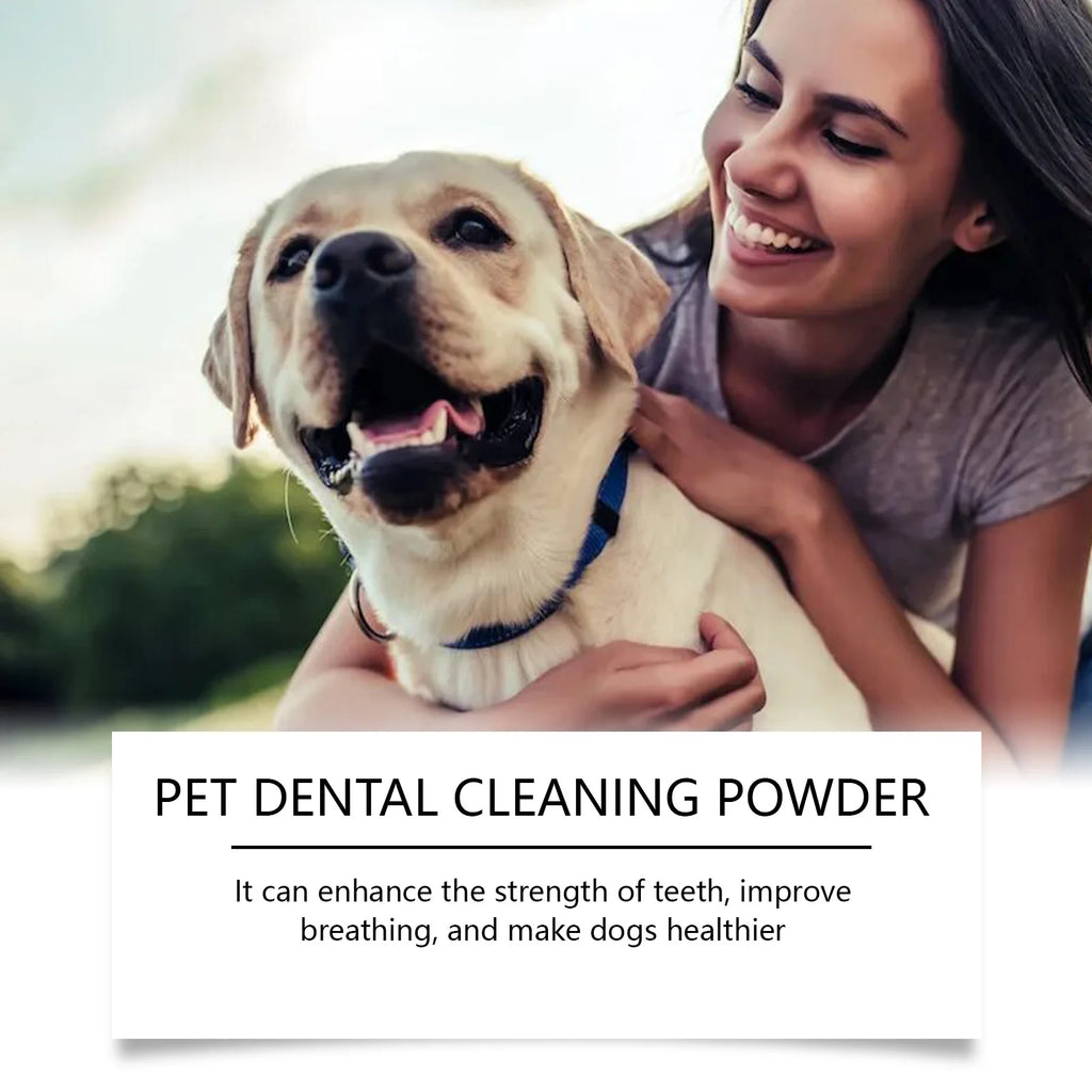 Poudre Nettoyante Dentaire pour Chien – Menthe Poivrée, Élimine le Tartre et les Odeurs