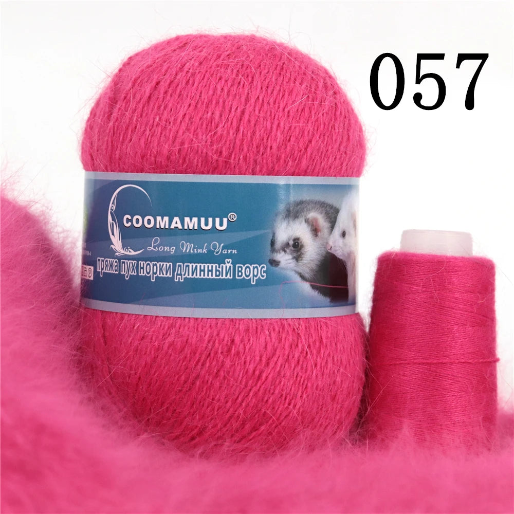 Laine à Tricoter Mink Cashmere 50g-20g - Fil Doux Anti-Bouloche
