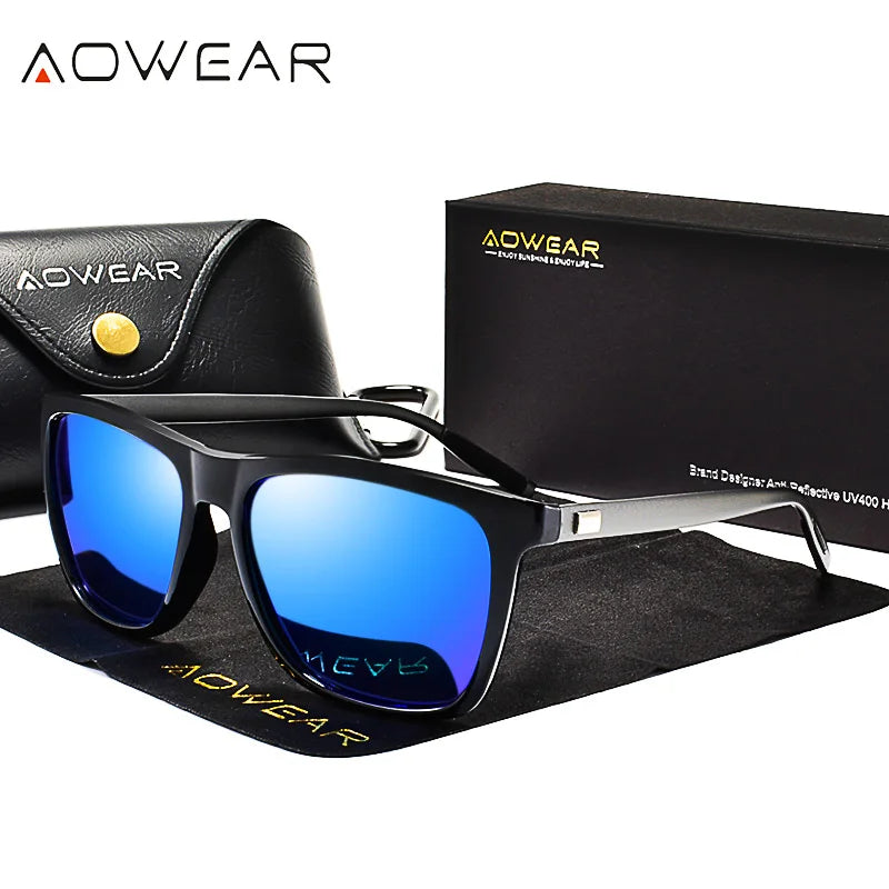 Lunettes Vision Nocturne HD Aowear - Jaune Homme Conduite de Nuit