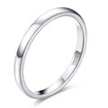 Bague Tungstène 2-8 mm - Classique Simple Poli