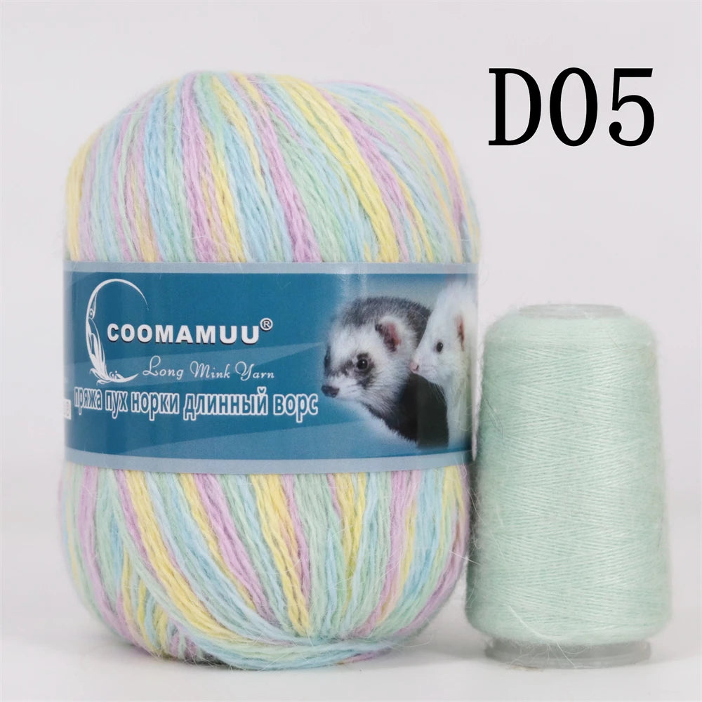 Laine à Tricoter Mink Cashmere 50g-20g - Fil Doux Anti-Bouloche