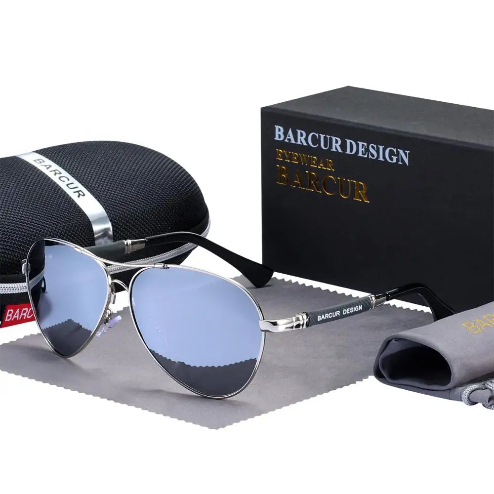 Lunettes de Soleil Titane Alliage Barcur - Polarisées Aviateur Homme/Femme