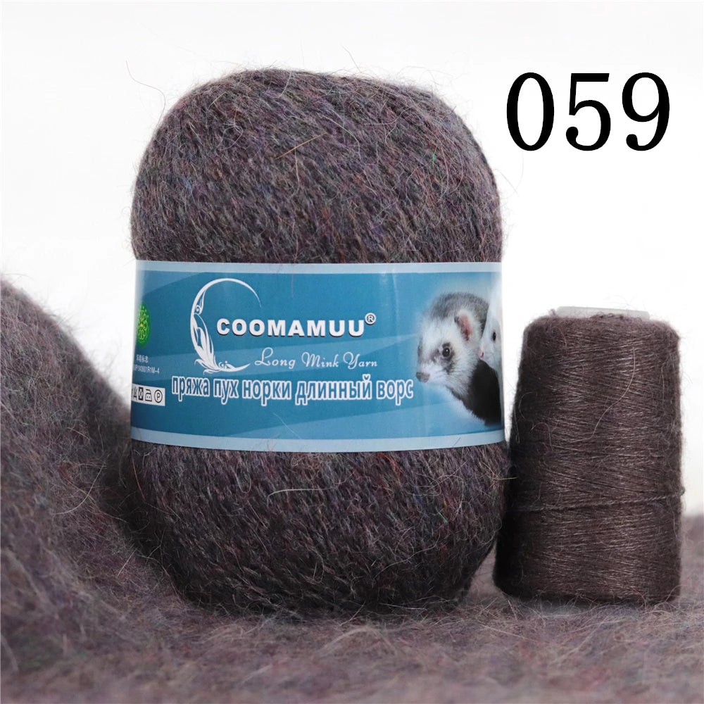 Laine à Tricoter Mink Cashmere 50g-20g - Fil Doux Anti-Bouloche