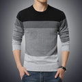 Pull Homme O-Neck Rayé Slim Fit - Tricot Casual Automne/Hiver