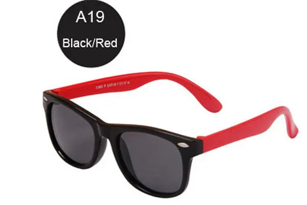 Lunettes de Soleil Enfant Polarisées - Classique avec Rivets Style Marque