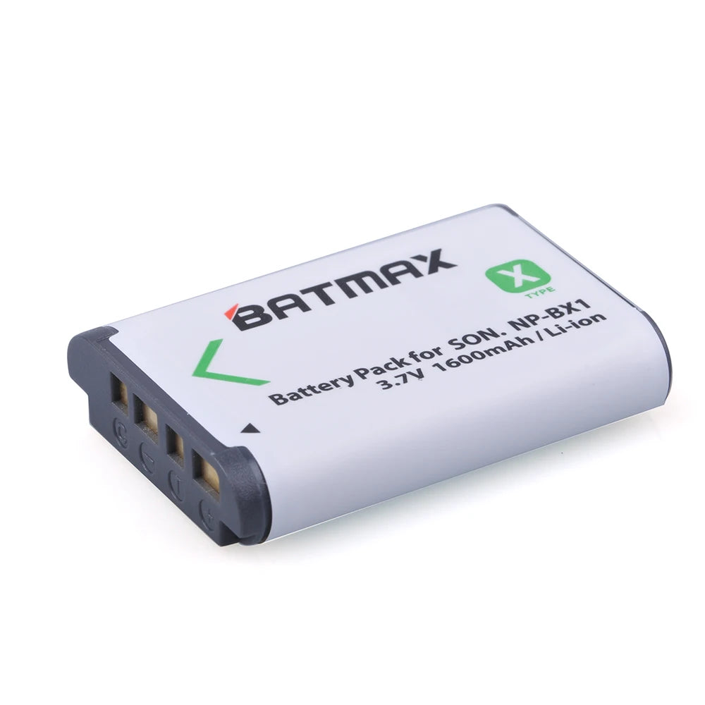 Batterie NP-BX1 + Chargeur 3 Slots LCD pour Sony RX100, WX500, HX300