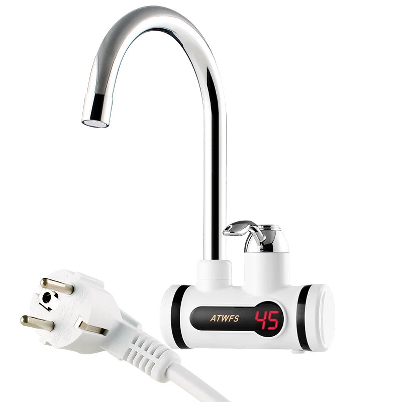 Robinet d’Eau Chaude Instantanée Électrique – 2100-5000W, Sans Réservoir, Contrôle Électronique