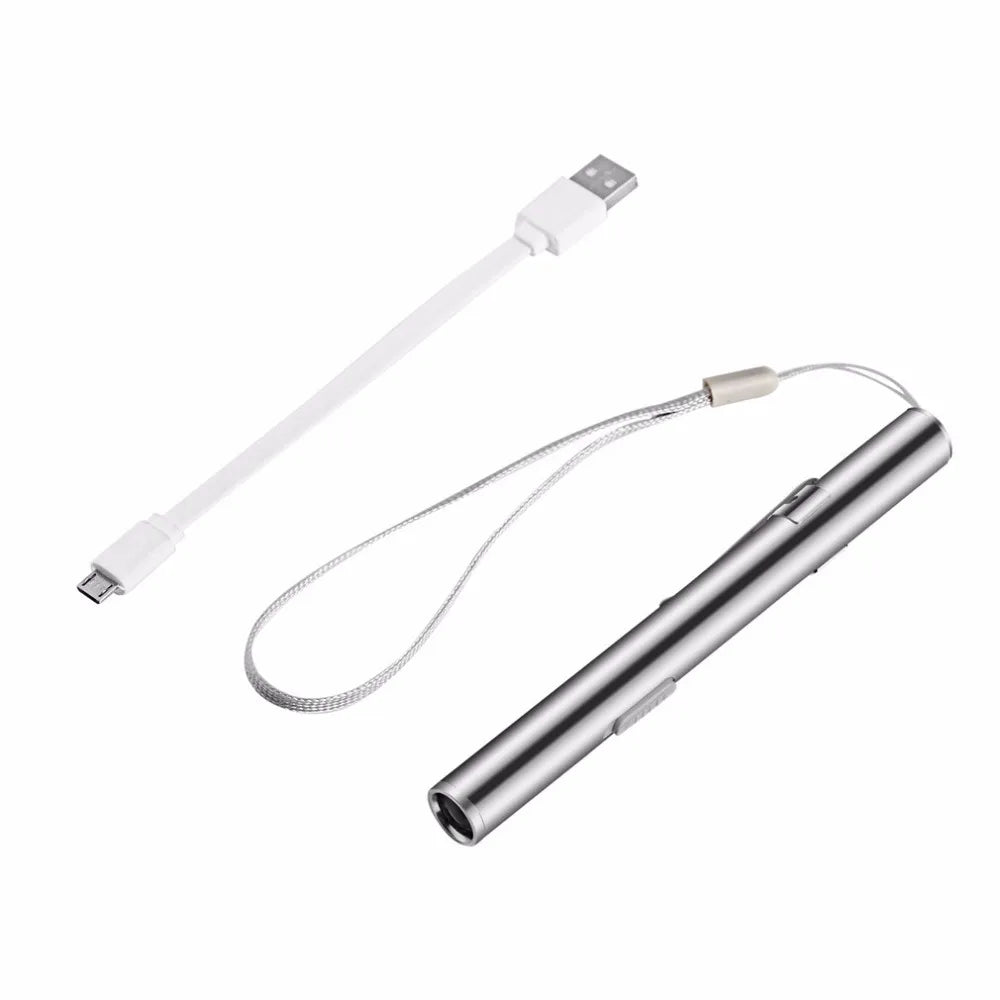 Lampe Stylo LED Médicale USB Rechargeable - Mini Lampe de Poche
