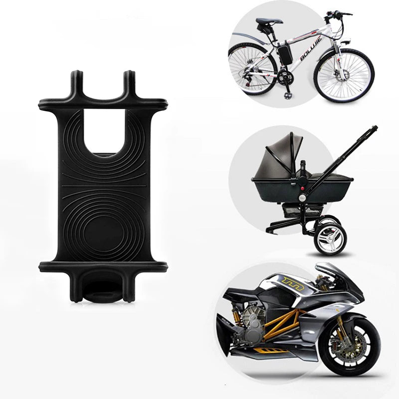 Support Téléphone Vélo/Moto Universel Silicone - Rotation 360°