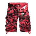 Short Cargo Homme Camouflage Lâche - Militaire Été 2025 Multi-Poches