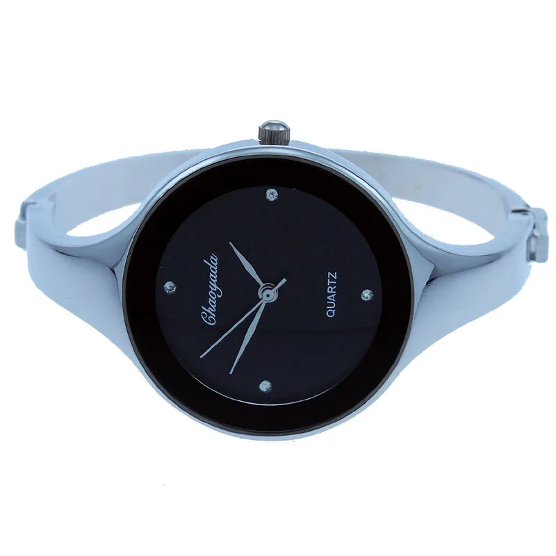 Montre Femme Bracelet Cuff Doré - Mode Casual Ronde