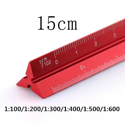 Règle Triangulaire Aluminium 15 cm - Échelle 1:20 à 1:600 pour Dessin Technique