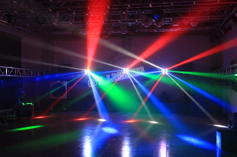 Mini Projecteur LED 8x3W RGBW Tête Mobile DMX512 - Éclairage Scène