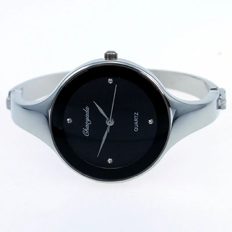 Montre Femme Bracelet Cuff Doré - Mode Casual Ronde