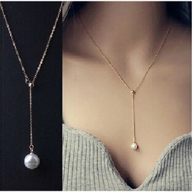 Collier Pendentif Minimaliste - Argenté pour Femme