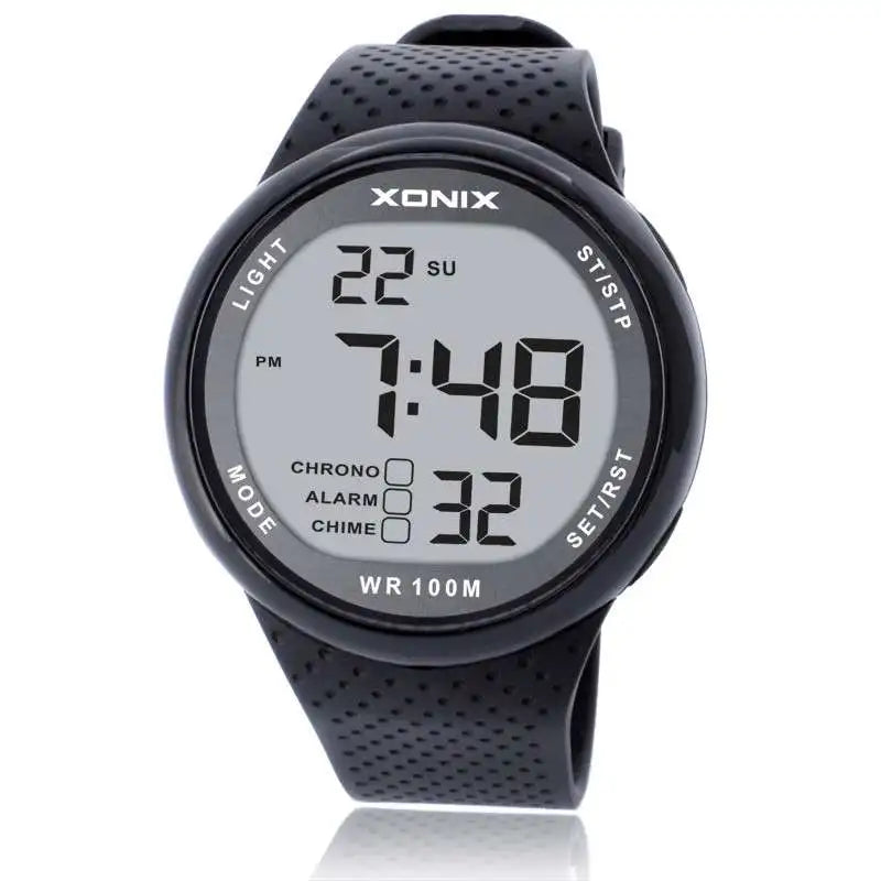 Montre Sport Homme Xonix Digitale Étanche 100m - Outdoor et Natation