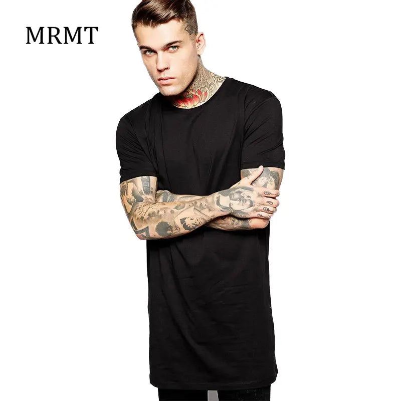 T-Shirt Homme Noir Long Hip Hop - Streetwear Tendance 2026