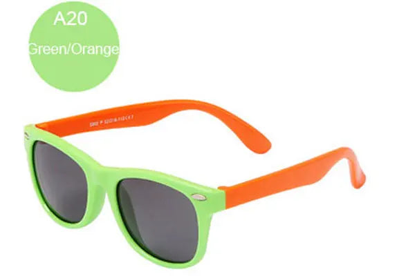 Lunettes de Soleil Enfant Polarisées - Classique avec Rivets Style Marque