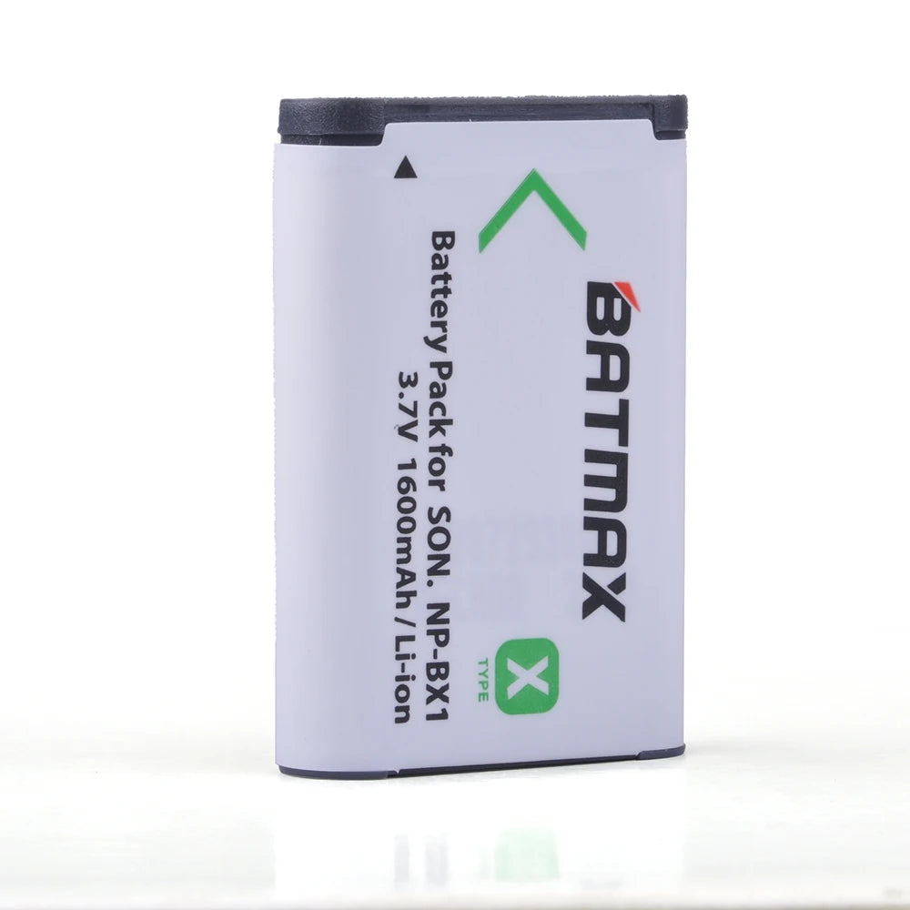 Batterie NP-BX1 + Chargeur 3 Slots LCD pour Sony RX100, WX500, HX300