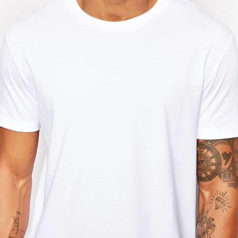 T-Shirt Homme Noir Long Hip Hop - Streetwear Tendance 2026