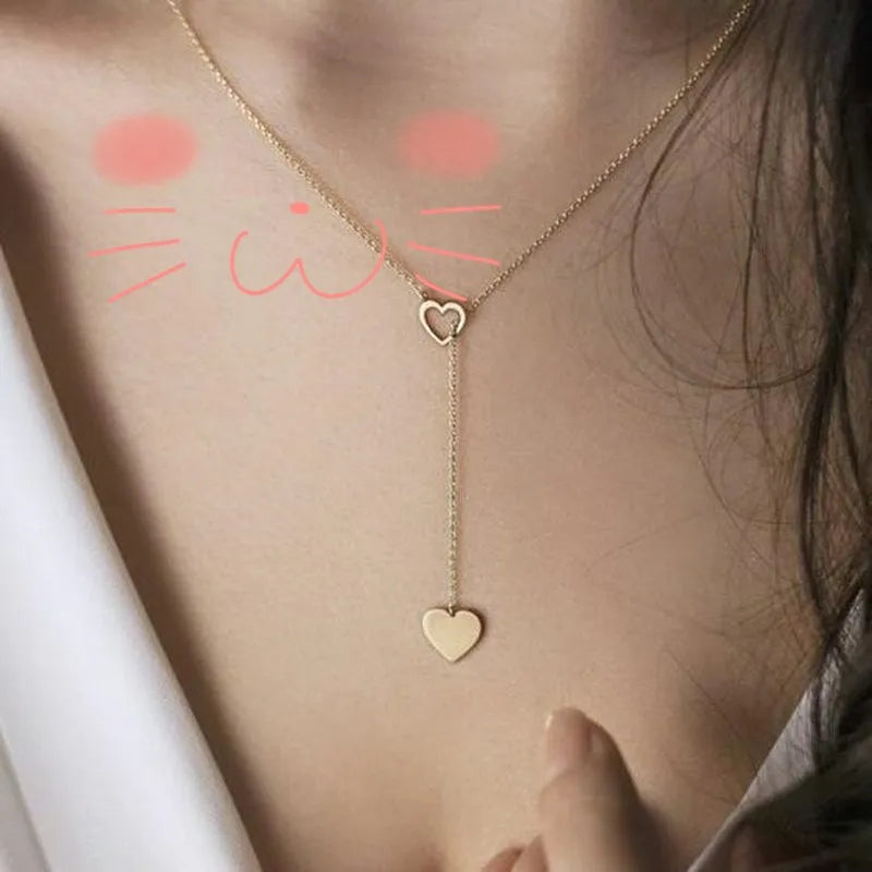 Collier Pendentif Minimaliste - Argenté pour Femme