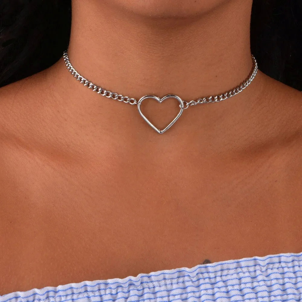 Collier Pendentif Minimaliste - Argenté pour Femme