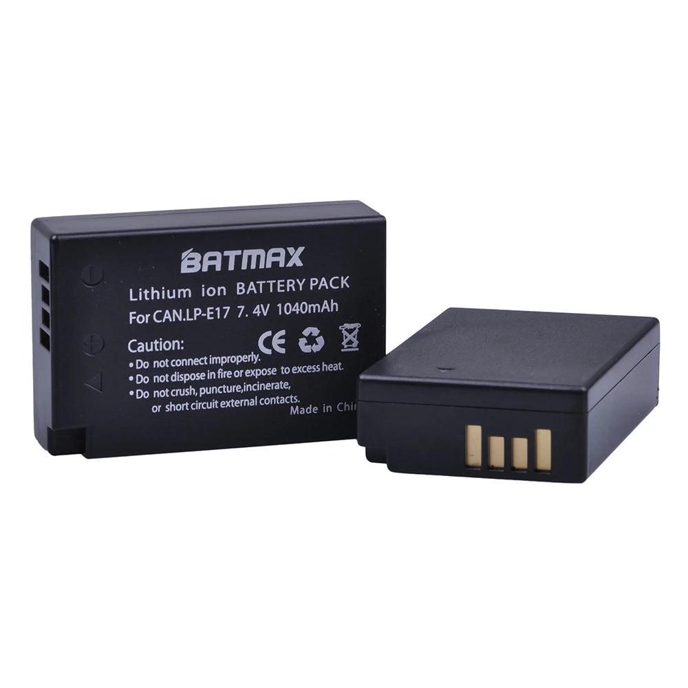 Batterie LP-E17 1040mAh + Chargeur Double USB pour Canon EOS M3/M5/M6