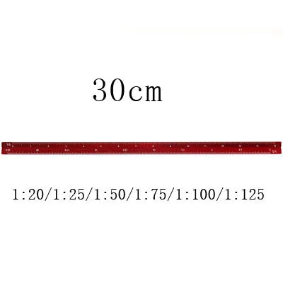 Règle Triangulaire Aluminium 15 cm - Échelle 1:20 à 1:600 pour Dessin Technique