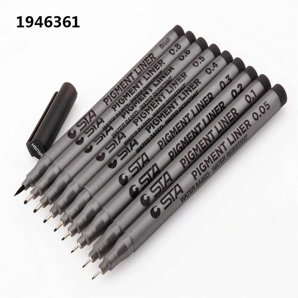 Feutres Pinceau STA Art Markers - Set Waterproof pour Dessin et Calligraphie