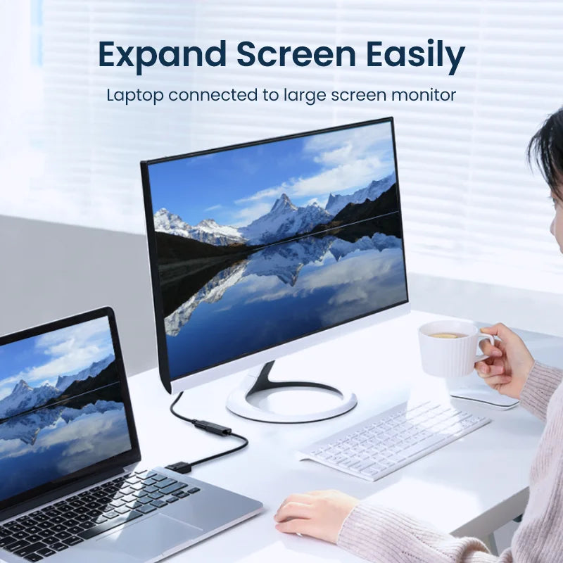 Adaptateur DisplayPort vers HDMI UGREEN 4K - Pour PC, Mac, Console