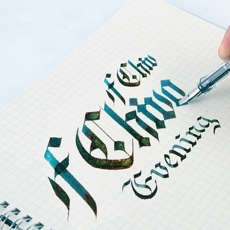 Stylo Plume Gothique / Tibétaine - Pointe Plate pour Calligraphie