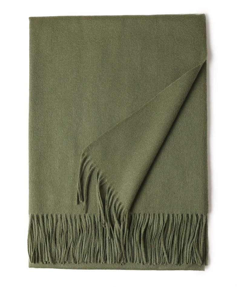 Écharpe Laine Luxe Broderie Personnalisée 70x200 cm