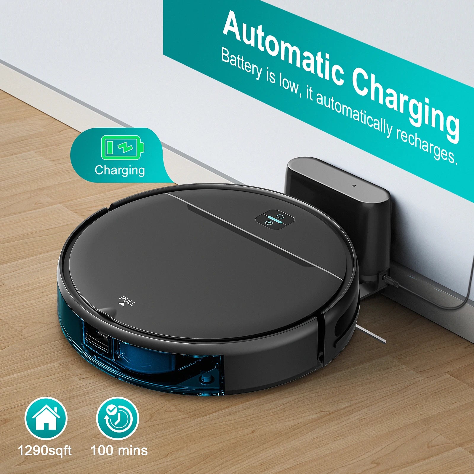 Aspirateur Robot avec Fonction Lavage – 3000Pa, Navigation Gyroscope, Contrôle par Application