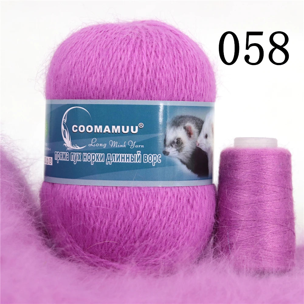 Laine à Tricoter Mink Cashmere 50g-20g - Fil Doux Anti-Bouloche
