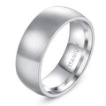 Bague Titane Brossée 4-8 mm - Minimaliste Homme/Femme