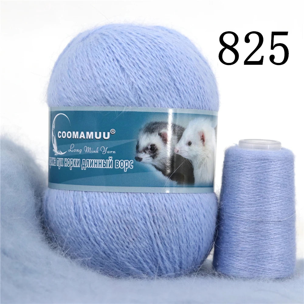 Laine à Tricoter Mink Cashmere 50g-20g - Fil Doux Anti-Bouloche