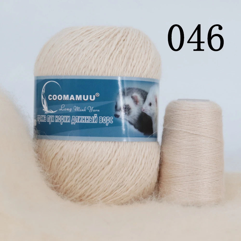Laine à Tricoter Mink Cashmere 50g-20g - Fil Doux Anti-Bouloche