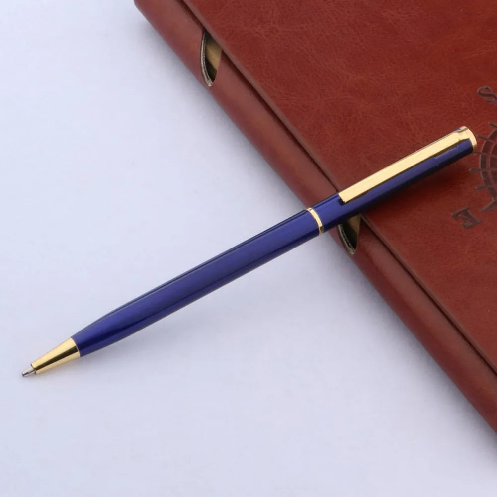 Stylo Bille Métal Noir Mat Luxe 006 - Finition Dorée Classique