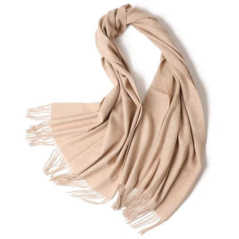 Écharpe Laine Luxe Broderie Personnalisée 70x200 cm