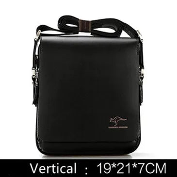Sac Bandoulière Homme Vintage PU Cuir - Style Messager Rétro